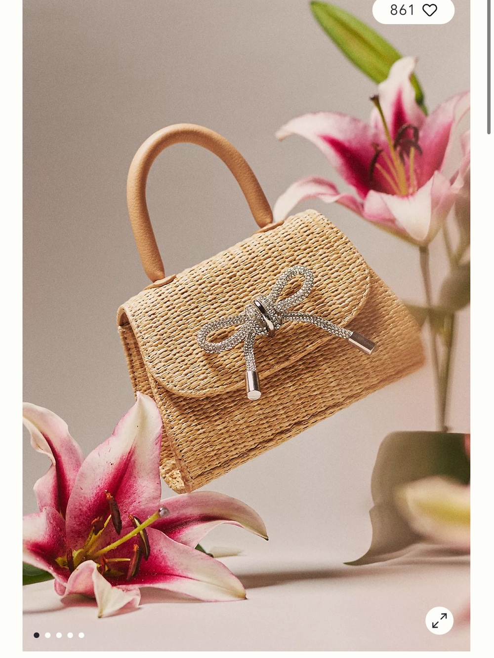 Melie Bianco Bow Mini Bag